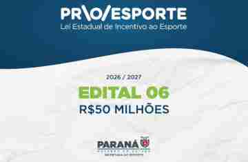  Estado publica edital do Proesporte que destina R$ 50 milhões para projetos na área